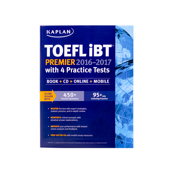 خرید کتاب TOEFL iBT Premier Kaplan(2016-2017)+CD تافل کاپلان